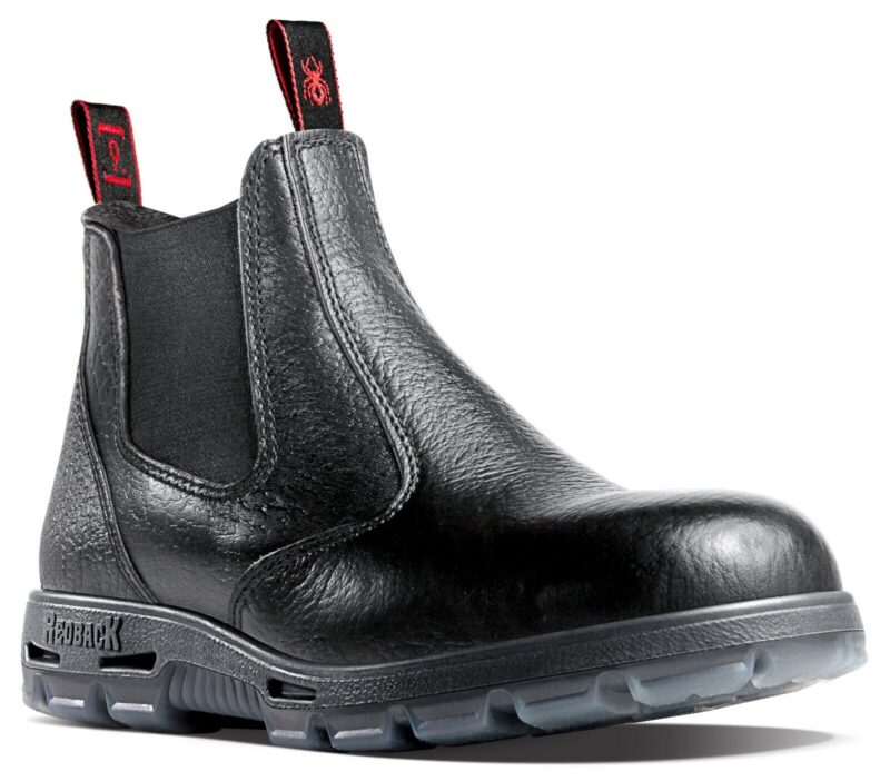 Redback USBBL Work Boots. Steel Toe Cap Safety. Elastic Sided Easy Escape Bobcat