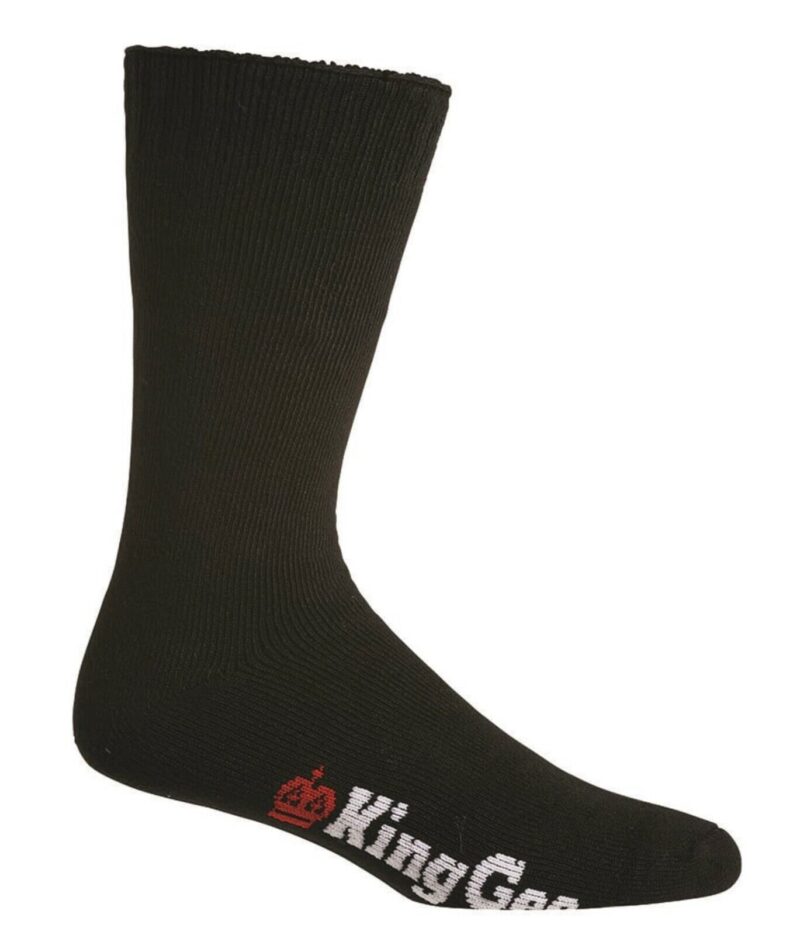 King Gee "K09230" Men's 72% Bamboo Work Socks Black - 3 PACK - KingGee AUS MADE