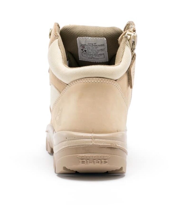 Steel Blue Parkes 312658 SAND Steel Toe Cap Safety Work Boots. ZIP & SCUFF CAP