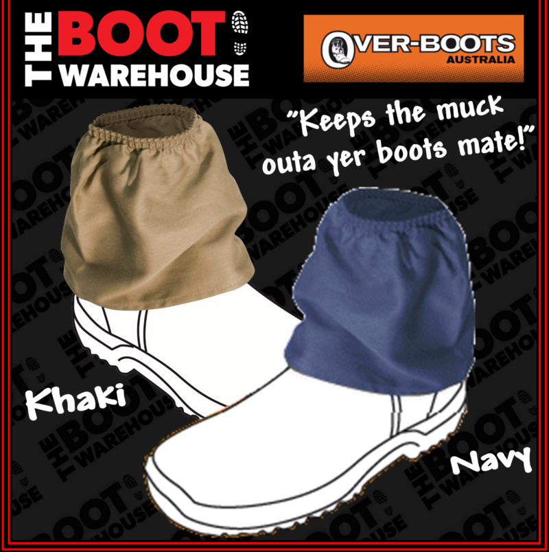 OVER-BOOTS Work Boot Covers - Redback, Mongrel, Blundstone, Oliver  -  4 Colours