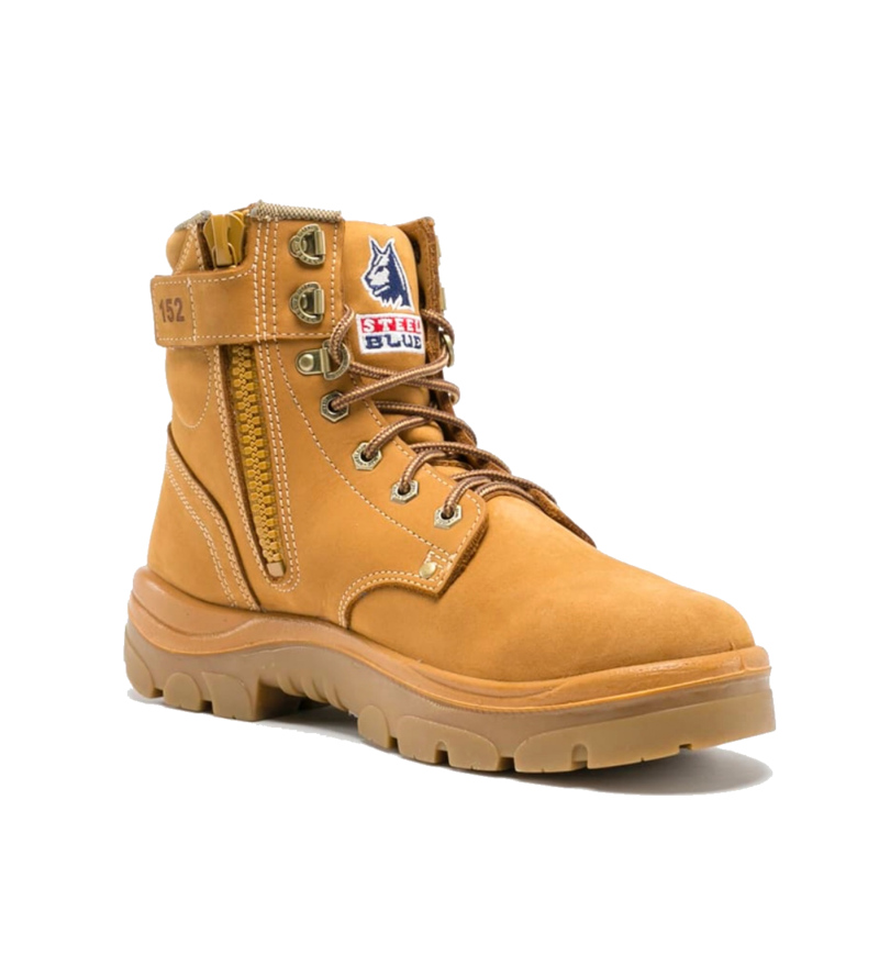 Steel Blue Argyle Zip Wheat Boot 322152 Steel Cap Safety Nitril Sole LARGE SIZES