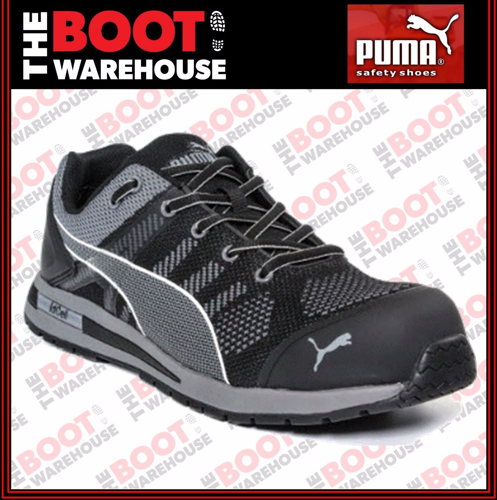 Puma ELEVATE KNIT 643167 LIGHT WEIGHT Anti Slip Safety Work Boot Shoes The Boot Warehouse