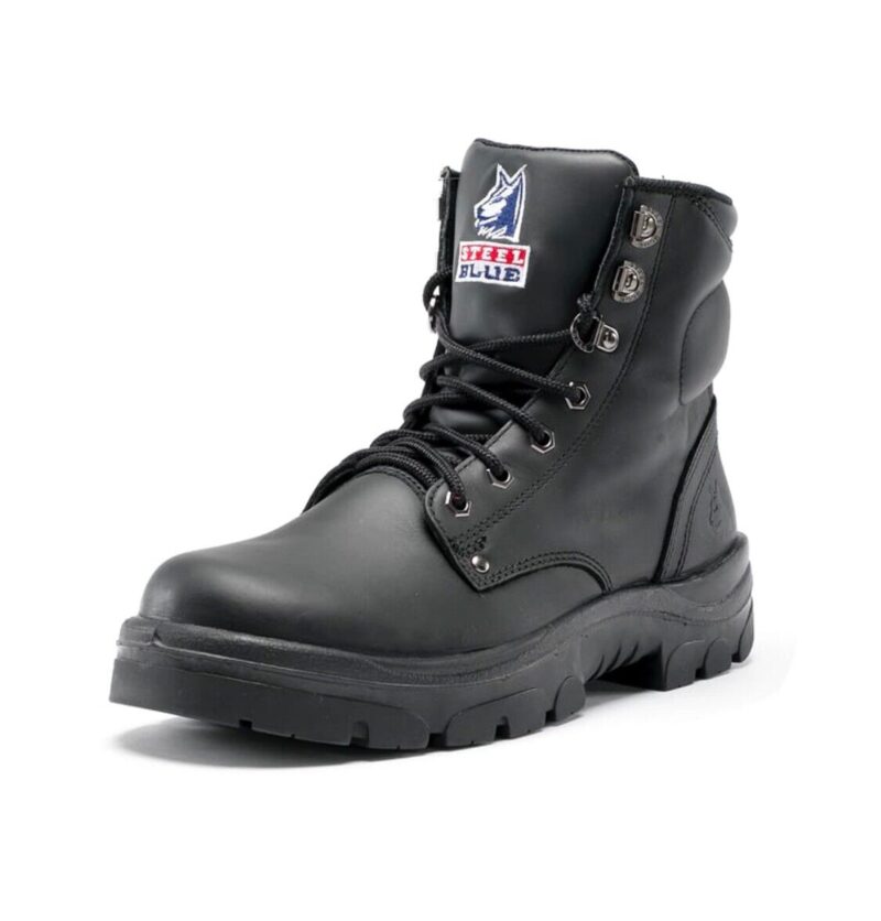 Steel Blue Argyle Black Boot 322102 Steel Cap Safety Nitrile Sole - LARGE SIZES