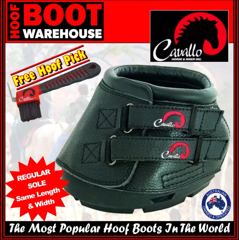 Cavallo 'SIMPLE' Hoof Boots (Pair)  -  Horse. Equine. Protection. REGULAR SOLE!