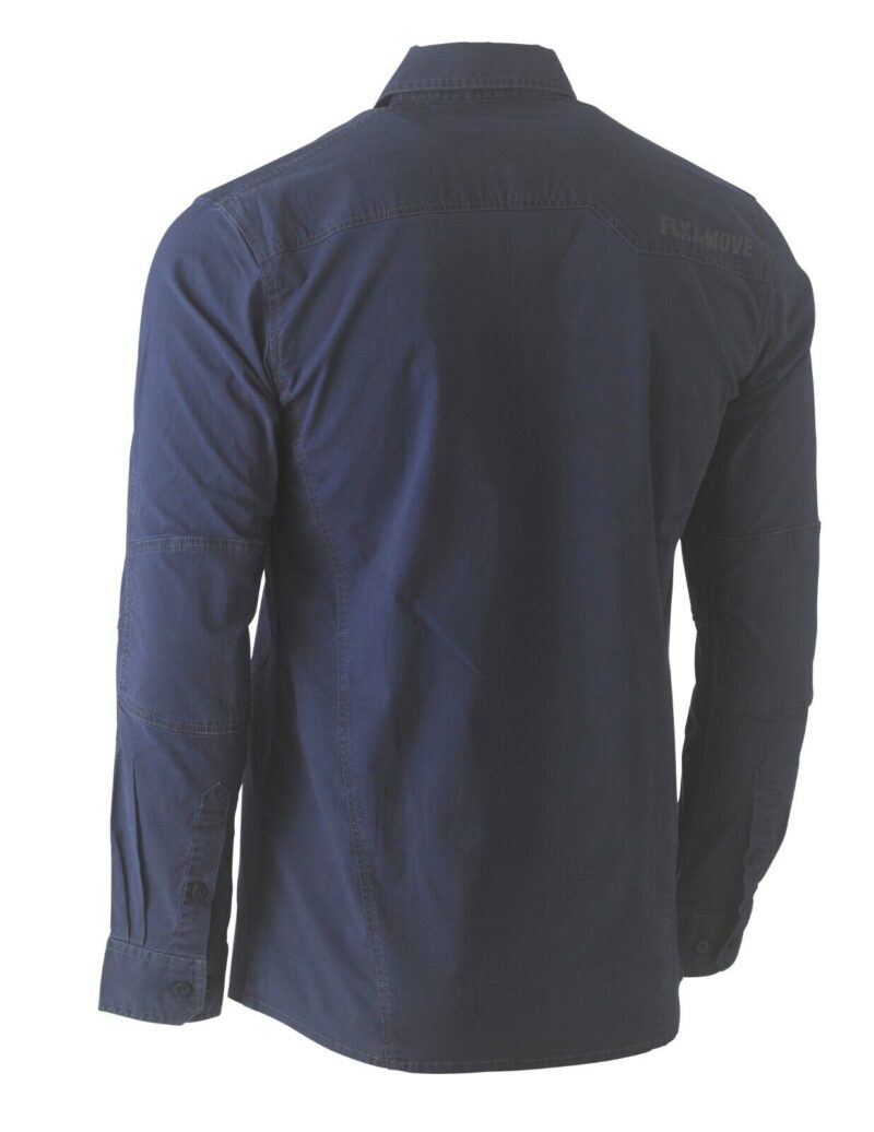Bisley FLEX & MOVE™ Utility Work Shirt (BS6144) - Long Sleeve. - STRETCH COMFORT