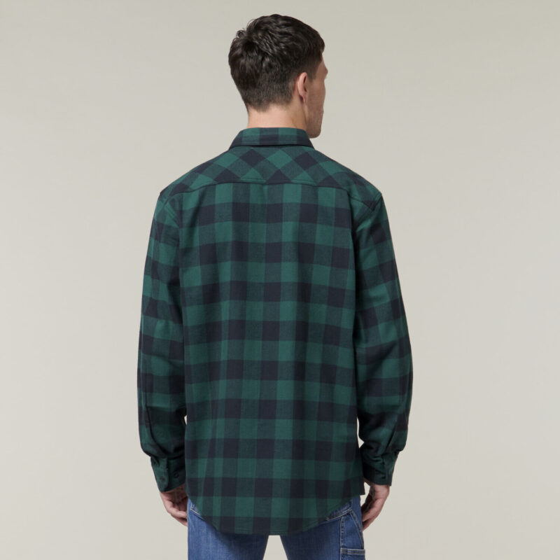 Hard Yakka Y07295 FOUNDATIONS Check Flannel Long Sleeve Work Shirt   -  WARM!!!