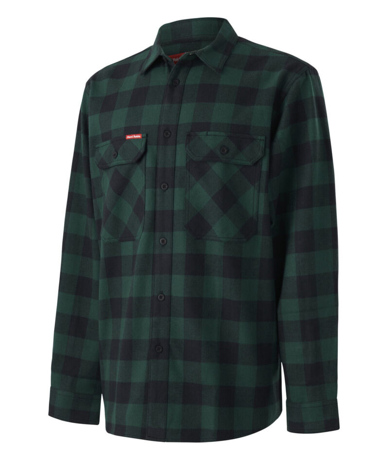 Hard Yakka Y07295 FOUNDATIONS Check Flannel Long Sleeve Work Shirt   -  WARM!!!