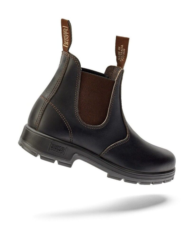 Mongrel K9 K91030 Brown Lifestyle Casual Work Boots, Non Safety, Australian made