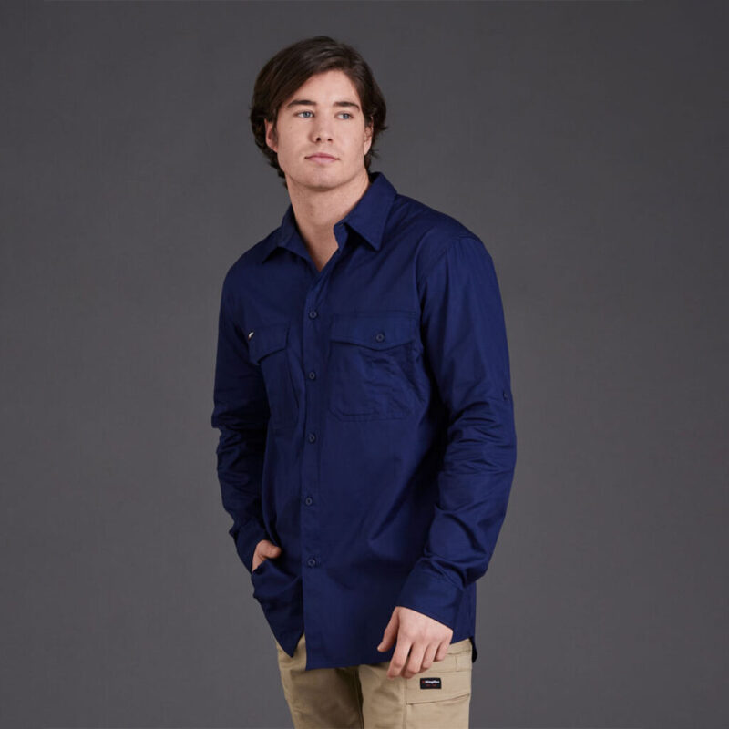 King Gee K14820 Workcool 2 Lightweight RipStop Long Sleeve breathable Work Shirt