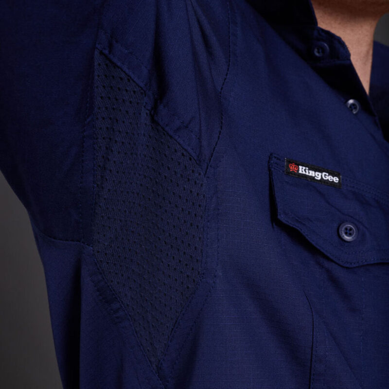 King Gee K14820 Workcool 2 Lightweight RipStop Long Sleeve breathable Work Shirt