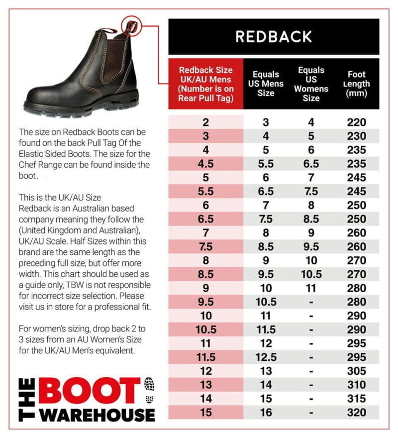 Redback USBOK Safety Elastic Sided Brown Pull On Work Boot - Australian Made!