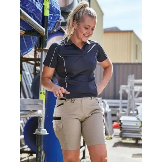 Bisley BSHL1044 Women's Cotton Cargo Shorts. Flex & Move