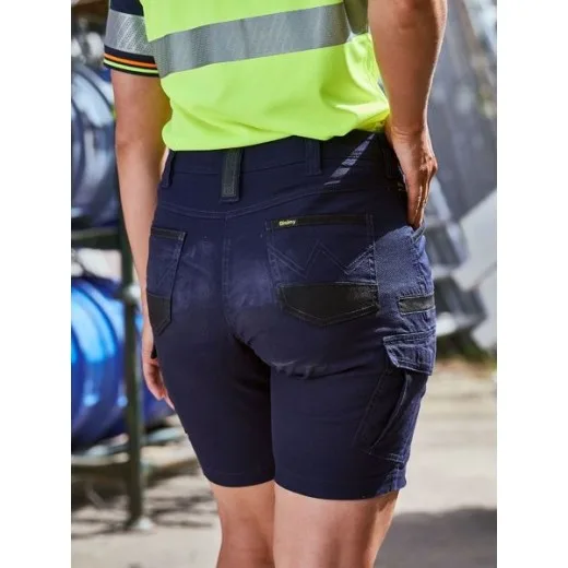 Bisley BSHL1044 Women's Cotton Cargo Shorts. Flex & Move