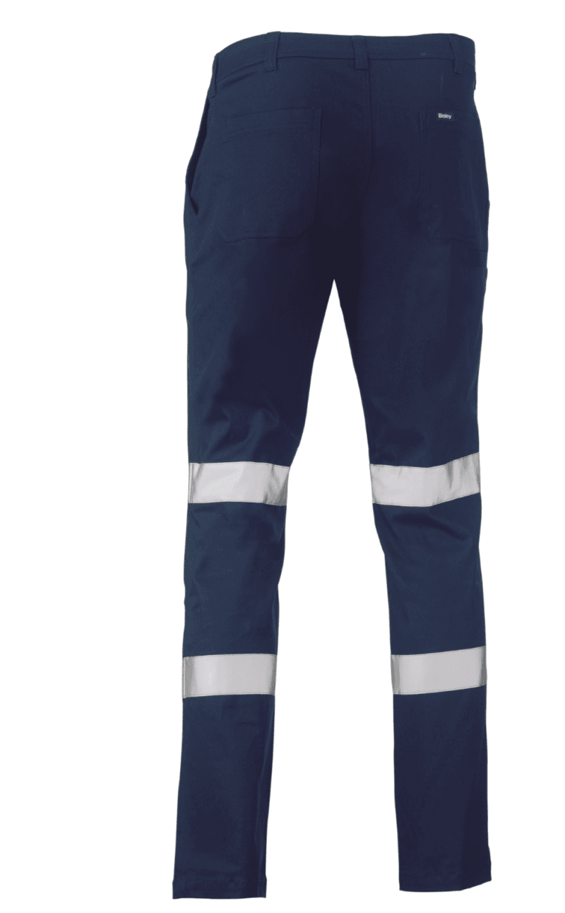 Bisley BP6008T Mens Workwear Taped Biomotion Stretch Cotton Drill Work Pants