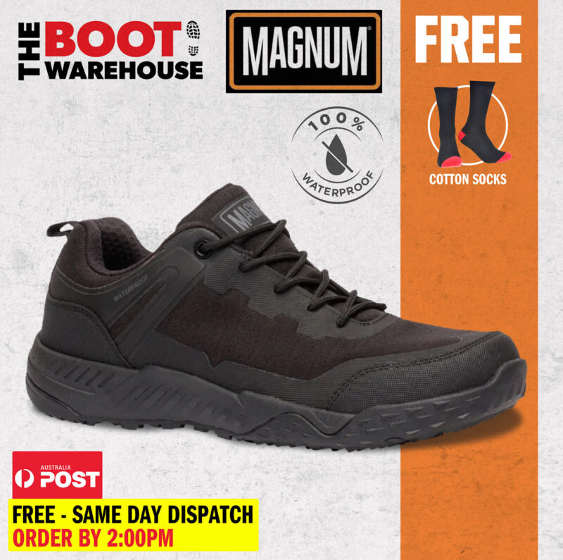 Magnum BOXER LOW MBX300 Black Men's Soft Toe 100% Waterproof Lightweight Boot