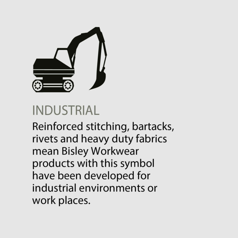 Bisley BPC6334T Workwear FLEX &MOVE Hi-Vis Taped Stretch Cargo Cuffed Work Pants