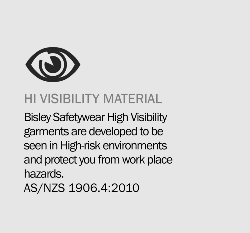 Bisley BPC6334T Workwear FLEX &MOVE Hi-Vis Taped Stretch Cargo Cuffed Work Pants