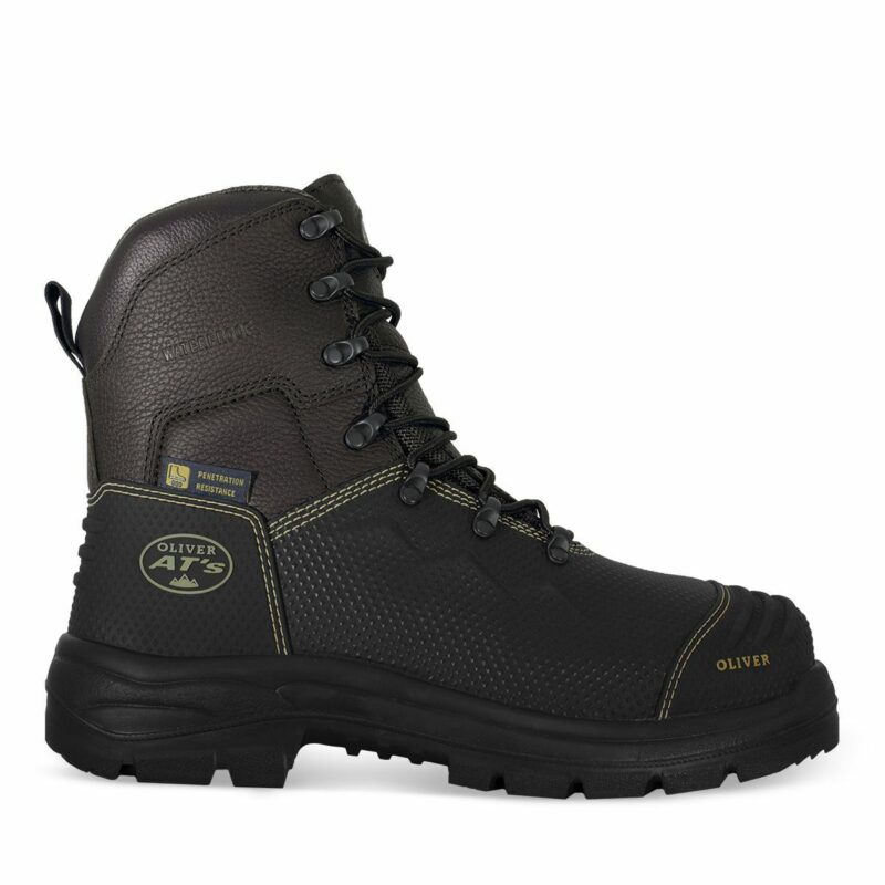 Oliver 65490Z 150mm Zip Work Boots Steel Cap Safety Lace-Up 100% WATERPROOF!