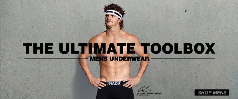 TRADIE UNDERWEAR 'BRIGHTS' - COTTON TRUNKS  -  3 PACK - MADE TRADIE TOUGH