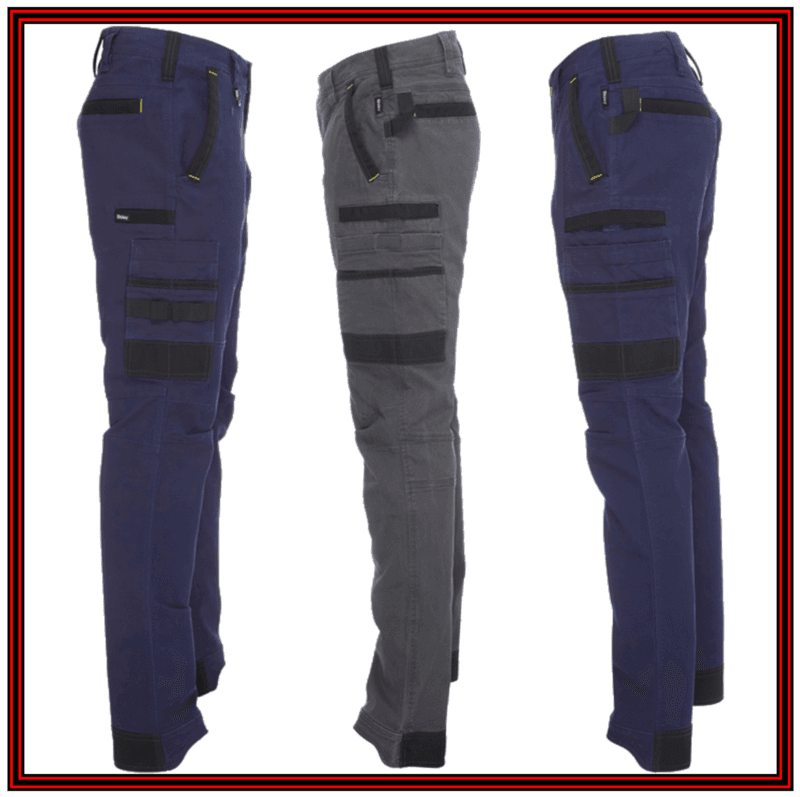 Bisley BPC6331 Men's Workwear 'FLEX & MOVE' Stretch Utility Cargo Pants