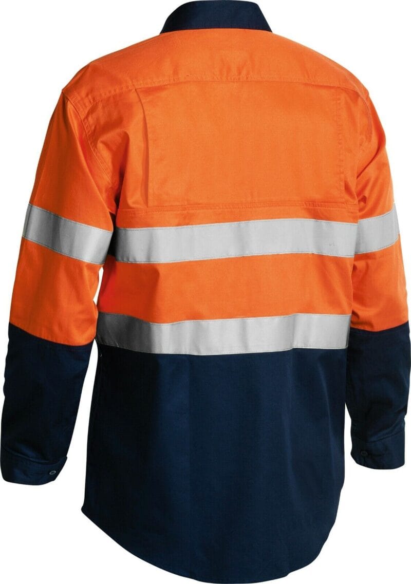 Bisley BS6896 Work Shirts Mens 3M Taped 2 Tone High Vis Cool Australian Dispatch