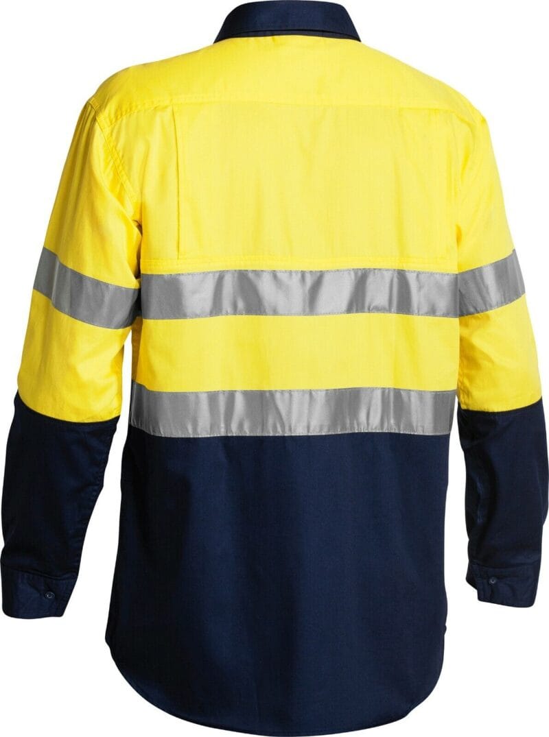 Bisley BS6896 Work Shirts Mens 3M Taped 2 Tone High Vis Cool Australian Dispatch