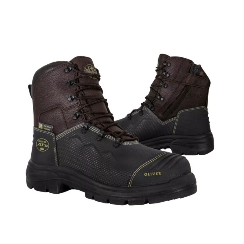 Oliver 65490Z 150mm Zip Work Boots Steel Cap Safety Lace-Up 100% WATERPROOF!
