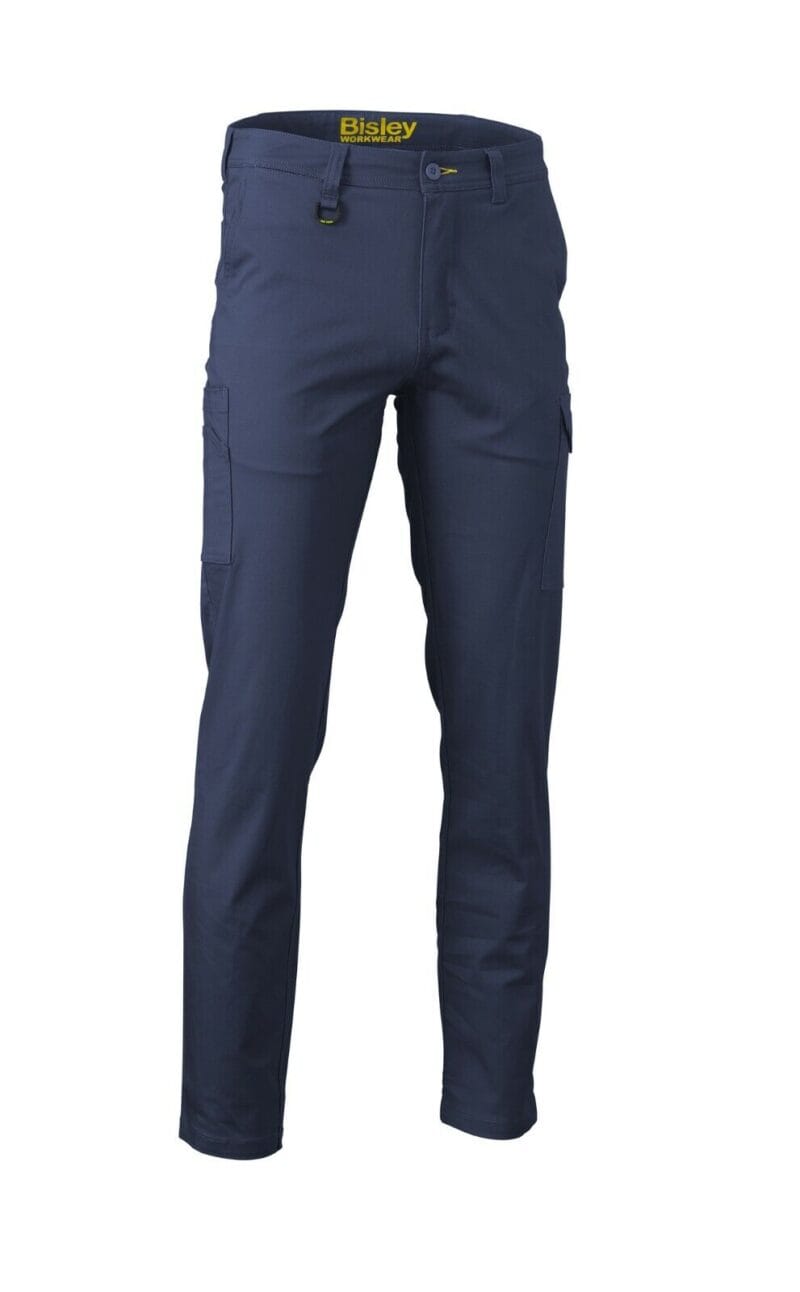 Bisley BPC6008 Mens Workwear Stretch Cotton Drill Slim Cargo Pants  ALL SIZES!