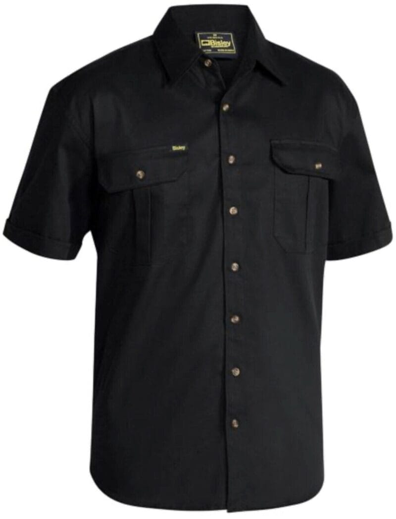 Bisley BS1433 Short Sleeve Work Shirt Original Cotton Drill AUSTRALIAN DISPATCH