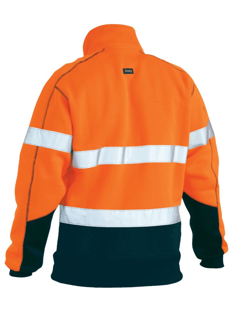 Bisley BK6989T Hi-Vis Taped Safety Workwear Fleece Pullover - 2 Tone Rib Cuffs