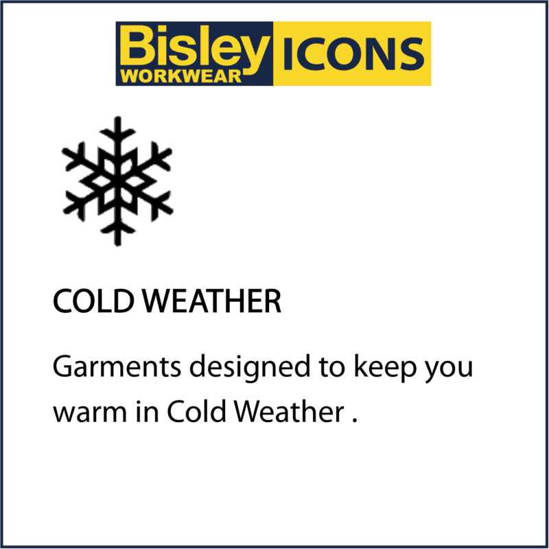Bisley BK6989T Hi-Vis Taped Safety Workwear Fleece Pullover - 2 Tone Rib Cuffs