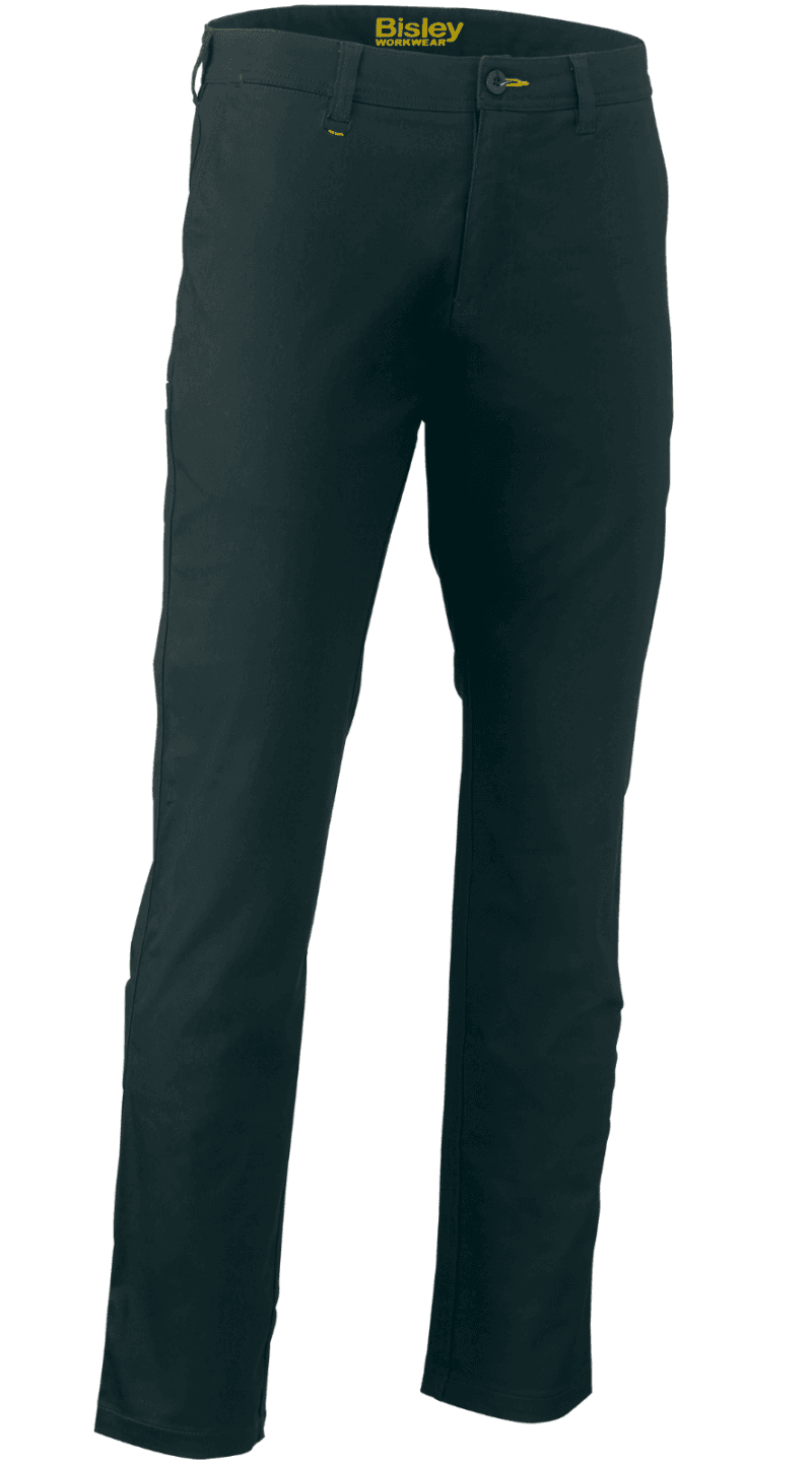 Bisley BP6008 Mens COMFORT STRETCH Cotton Drill Work Pants UPF50+ (LARGE SIZES)
