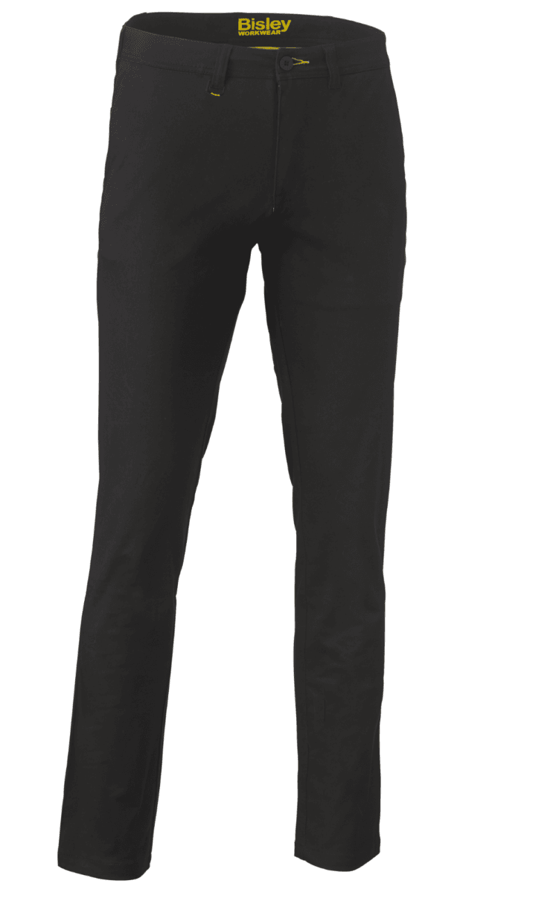 Bisley BP6008 Mens COMFORT STRETCH Cotton Drill Work Pants UPF50+ (LARGE SIZES)