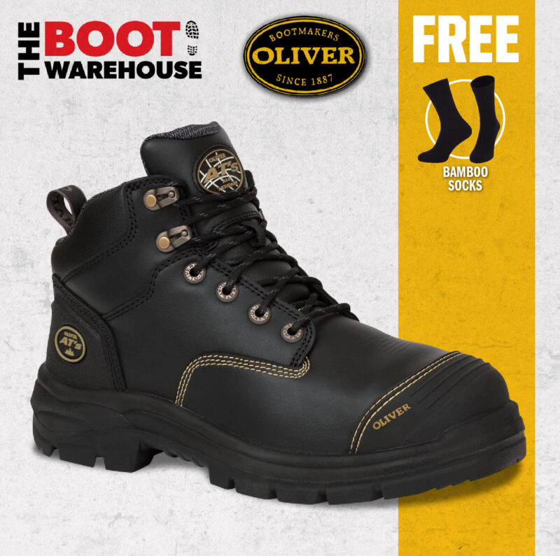Oliver Black 55340z Safety Steel Toe Zip Comfortable Work Boot 55-340z NEW STYLE