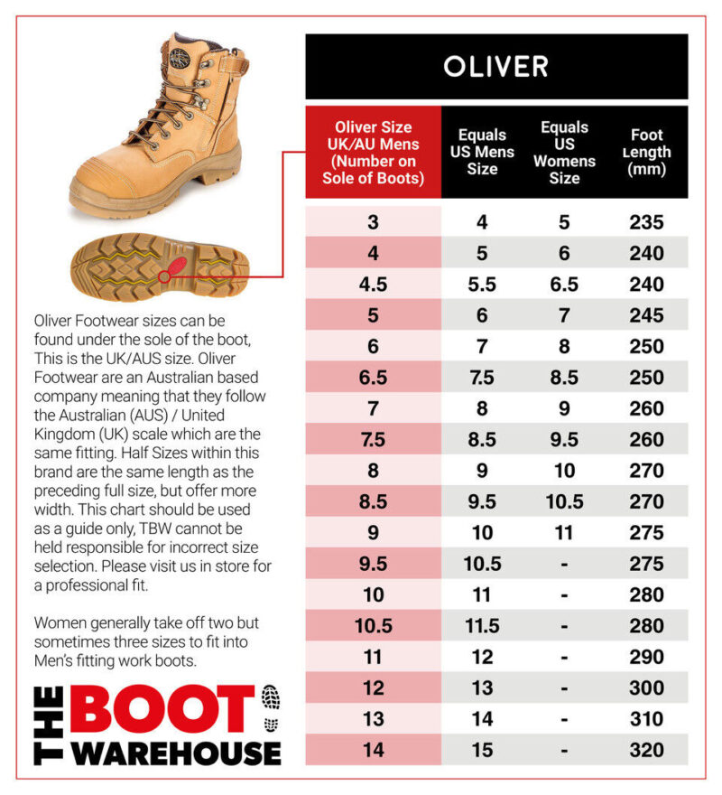 Oliver Black 55340z Safety Steel Toe Zip Comfortable Work Boot 55-340z NEW STYLE