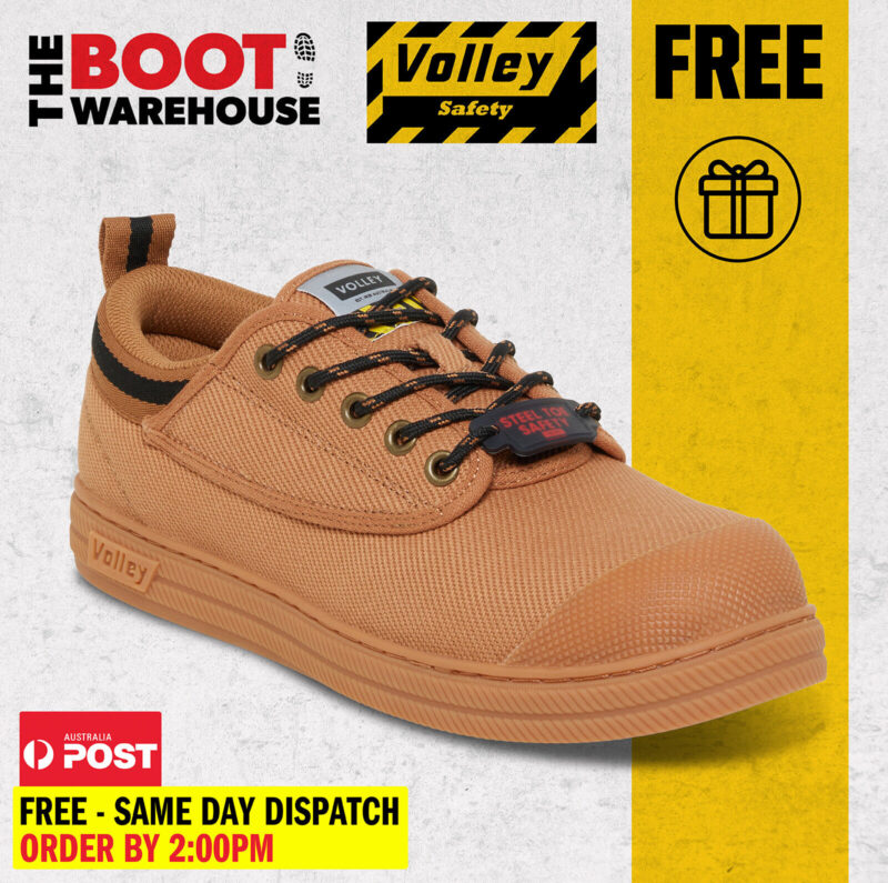 Dunlop Volley Original Wheat Classic Work Boots. Safety Steel Toe Cap UK Fitting