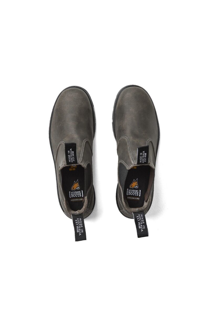 Mongrel K9 K91085 Grey Lifestyle Casual Work Boots, Non Safety, Australian made