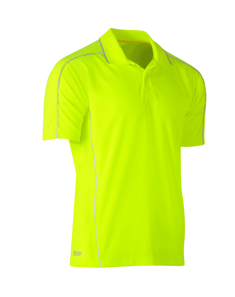 Bisley BK1425 Cool Mesh Polo Shirt with Reflective Piping Short Sleeve
