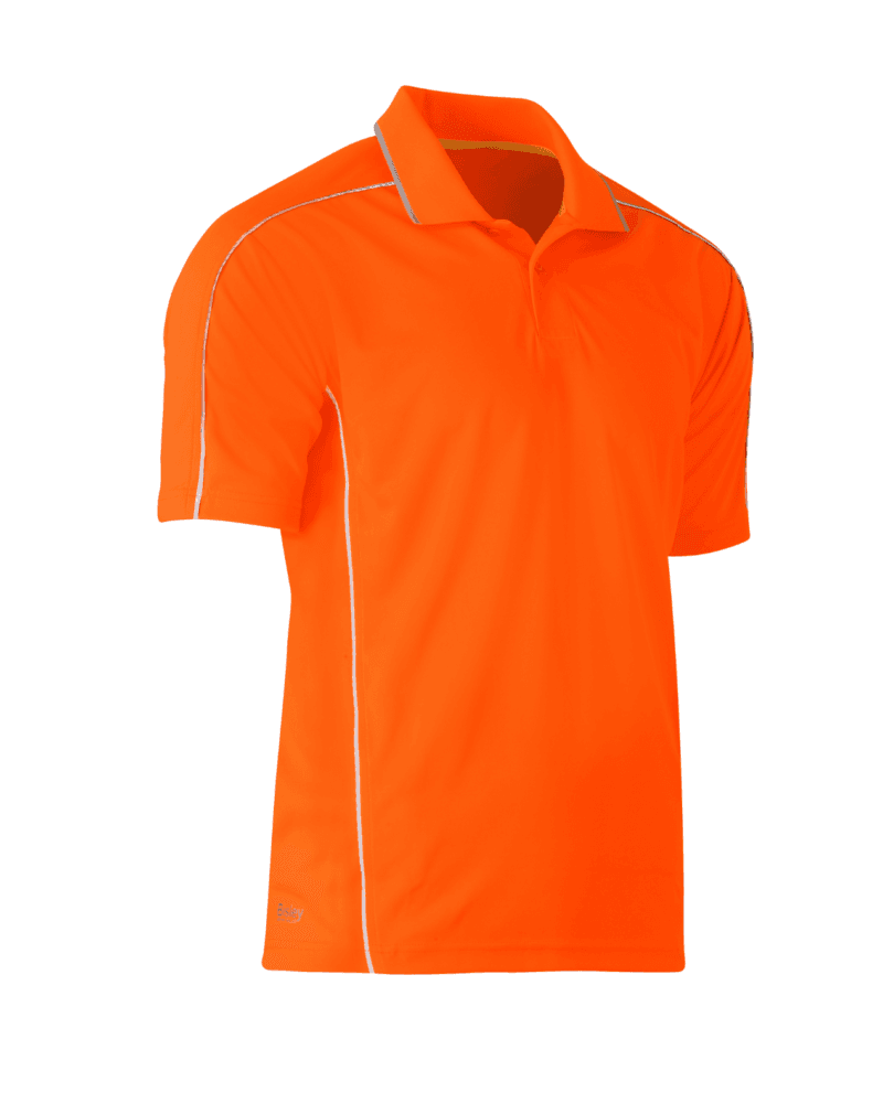 Bisley BK1425 Cool Mesh Polo Shirt with Reflective Piping Short Sleeve