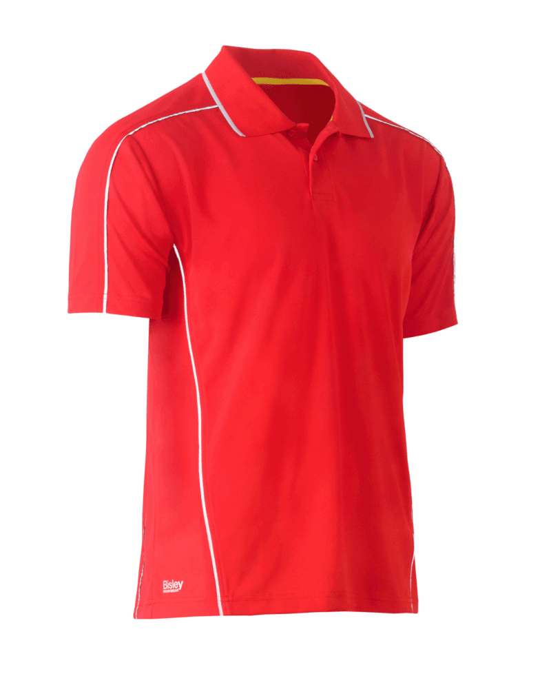 Bisley BK1425 Cool Mesh Polo Shirt with Reflective Piping Short Sleeve