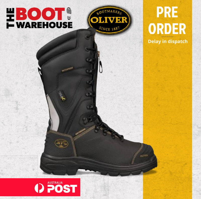 Oliver 65791, AT's Steel Toe Safety Mining Work Boots. Chemical Resistant  NEW