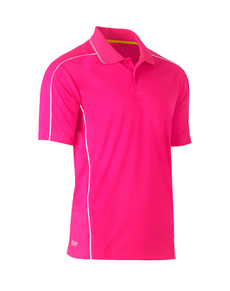 Bisley BK1425 Cool Mesh Polo Shirt with Reflective Piping Short Sleeve