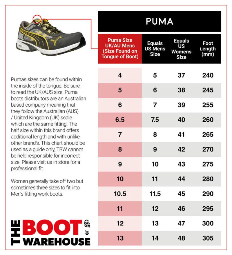 Puma Work Boots 630377 Tanami Wheat, Composite Safety, Elastic Sided, PRE ORDER