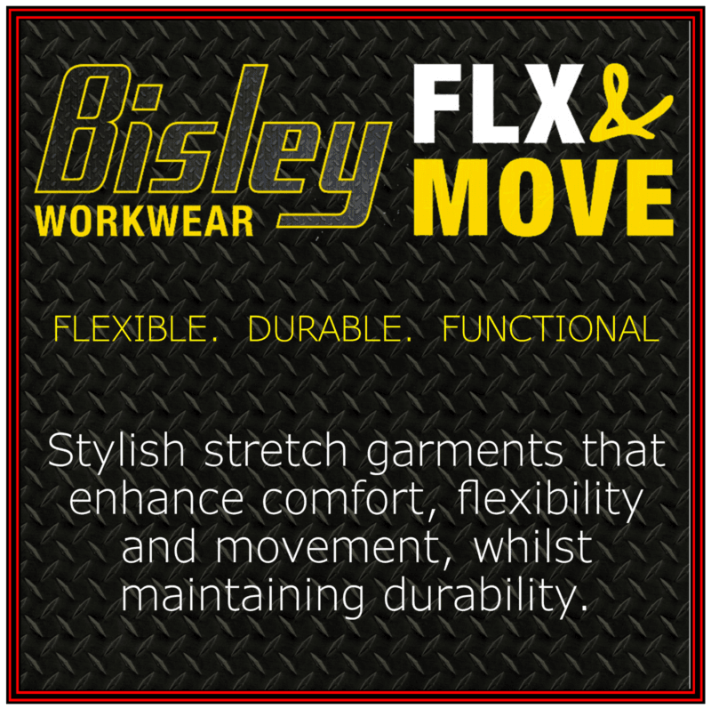Bisley BS1133 FLEX & MOVE™ - MECHANICAL STRETCH Short Sleeve Work Shirt - NEW!