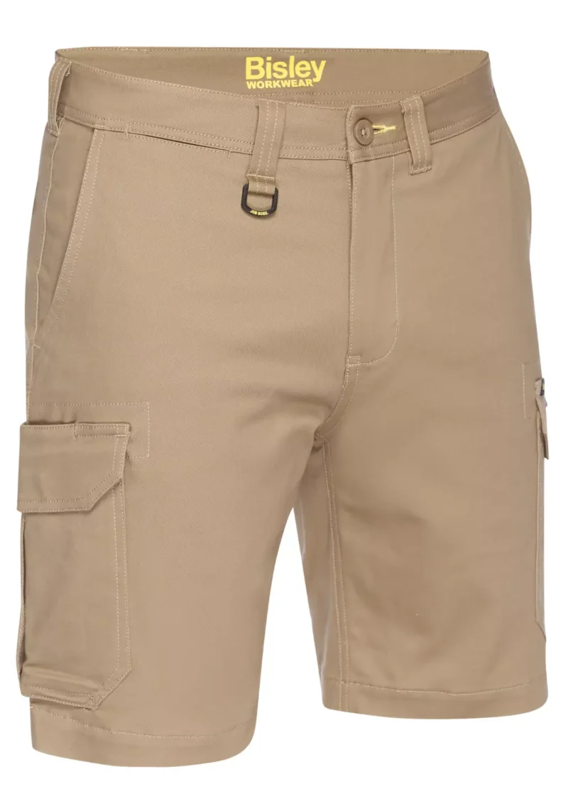 Bisley BSHC1008 Mens Workwear Stretch Cotton Cargo Shorts   -  ALL DAY COMFORT!