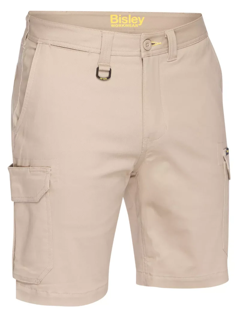 Bisley BSHC1008 Mens Workwear Stretch Cotton Cargo Shorts   -  ALL DAY COMFORT!
