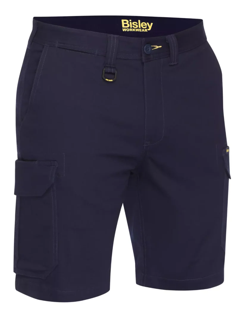 Bisley BSHC1008 Mens Workwear Stretch Cotton Cargo Shorts   -  ALL DAY COMFORT!
