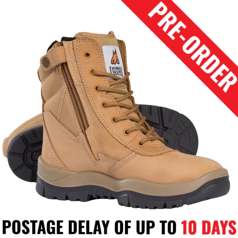 Mongrel 951050 Men's Wheat Non Safety Work Boots Soft Toe Side zipper PRE ORDER