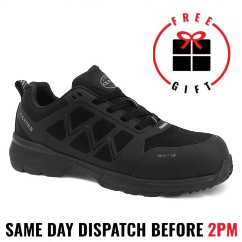 Oliver 40815 Black Lace Up Jogger Shoe